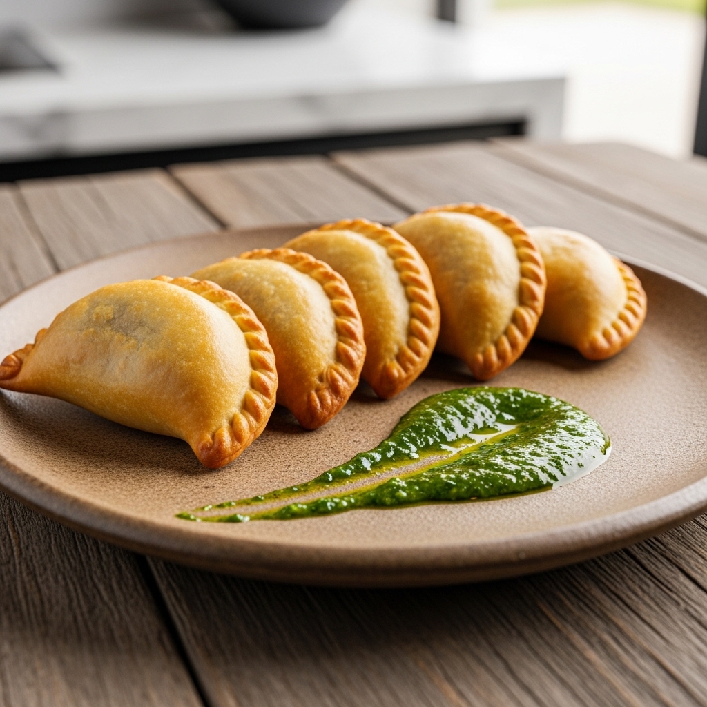 Argentinean Beef Empanadas with Herbed Piquanté Sauce